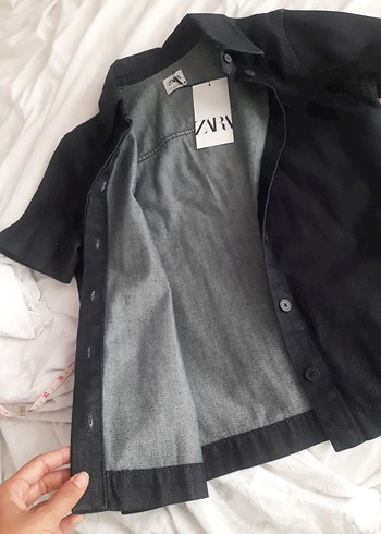 40 Beden Kısa Kollu Denim Gömlek
