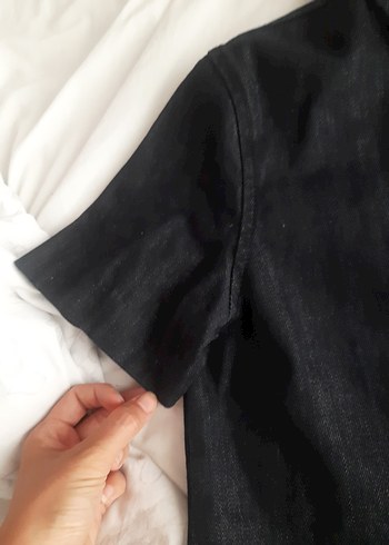 Zara Kısa Kollu Denim Gömlek