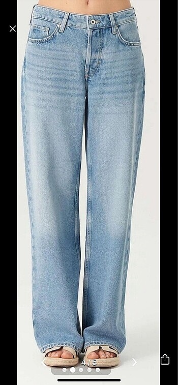 Only Hafif parıltılı, simli jean