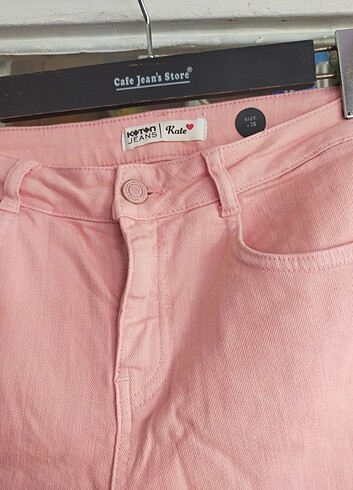 38 Beden ten rengi Renk KOTON JEANS bayan pantolon bel 38dır