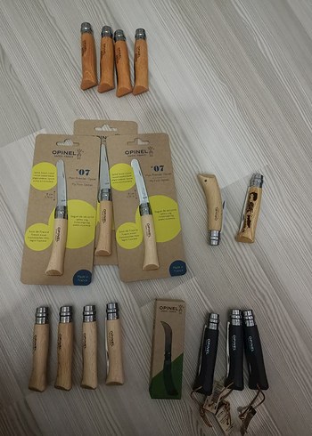Columbia Opinel n0 7 Fransız Ahşap Saplı yuvarlak uçlu Keskin Bıçak 8 cm