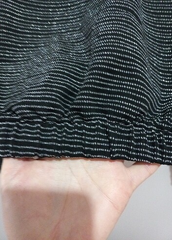 l Beden gri Renk Simli crop bluz