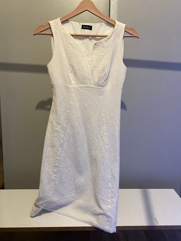 NetWork V Yaka Kolsuz Business Elbise - Görsel 5