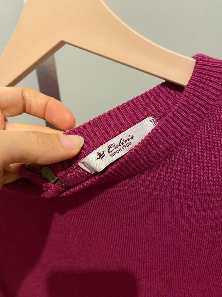 Colins Mürdüm Kadın İnce Triko Kazak - Görsel 2