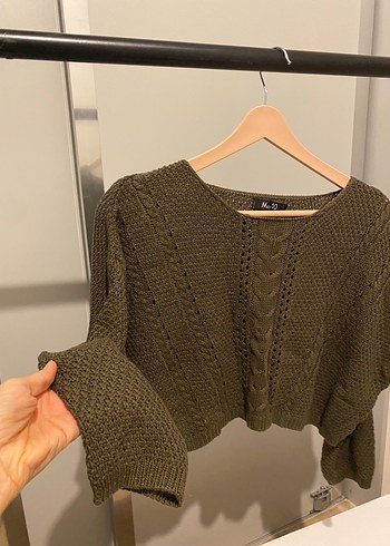 İkili Crop Kadın Örgü Kazak - Görsel 3