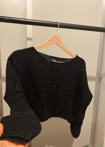 İkili Crop Kadın Örgü Kazak - Görsel 6