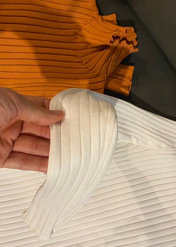 İkili Somon- Beyaz Pilili Yarım Balıkçı Triko - Görsel 5