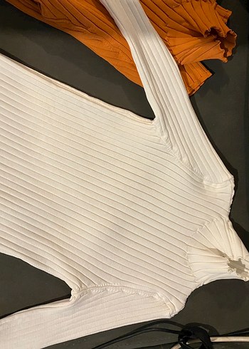 İkili Somon- Beyaz Pilili Yarım Balıkçı Triko - Görsel 4