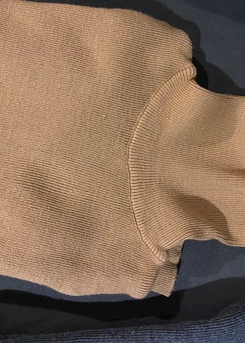 İkili Gri- Kahverengi Kadın Boğazlı Triko Kazak - Görsel 2