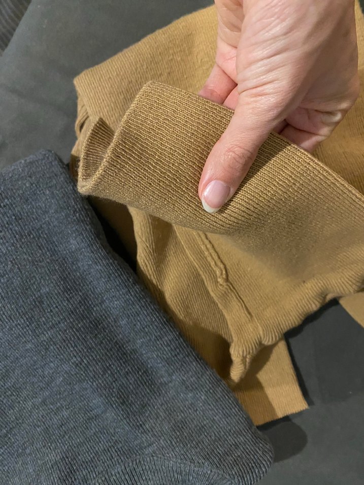 İkili Gri- Kahverengi Kadın Boğazlı Triko Kazak - Görsel 5