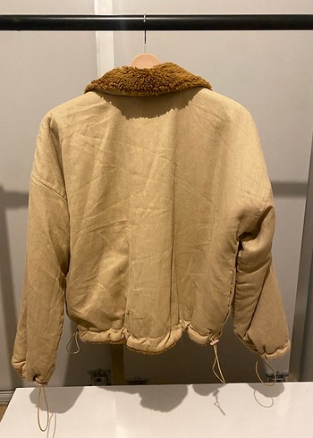 Kahverengi-Bej Kürklü Kadın Ceket - Görsel 3