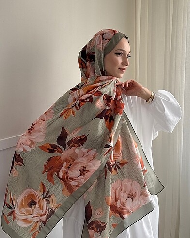 Rose desen soft şal