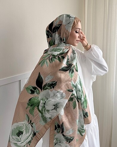Rose desen soft şal