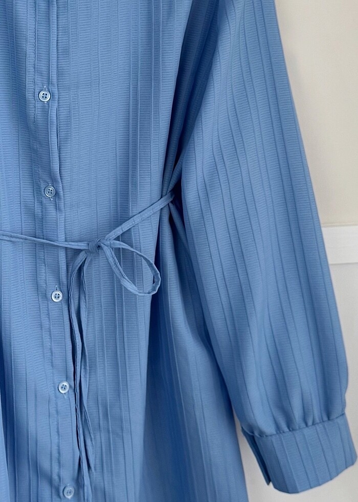 İp bağlamalı gömlek - Görsel 2