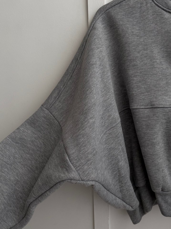 Şardonlu hırka - Gri - Görsel 3