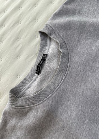 l Beden gri Renk Gri Kadın Keten Sweatshirt
