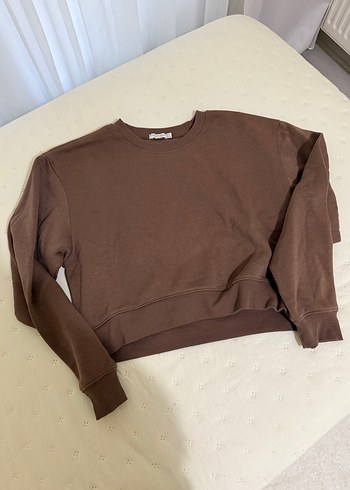 Kahverengi Kadın Uzun Kollu Sweatshirt