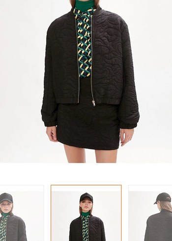 Siyah bomber ceket