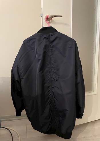 Zara Lacivert bomber Fermuarlı Kadın Ceket