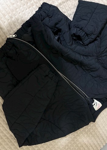 38 Beden siyah Renk Siyah bomber ceket