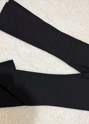 Kadın Siyah Düz Kesim Ofis Pantolonu - Görsel 5