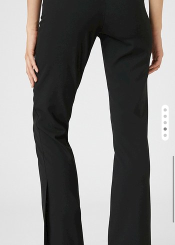 Kadın Siyah Düz Kesim Ofis Pantolonu - Görsel 2