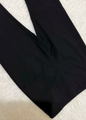 Kadın Siyah Düz Kesim Ofis Pantolonu - Görsel 4