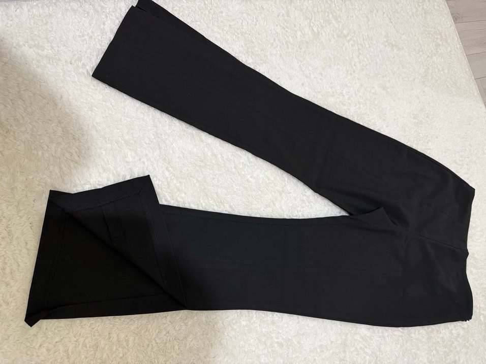 Kadın Siyah Düz Kesim Ofis Pantolonu - Görsel 5