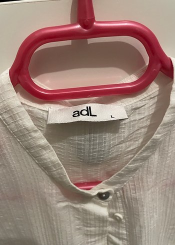 Düğmeli Beyaz Uzun Kollu Gömlek - Görsel 3