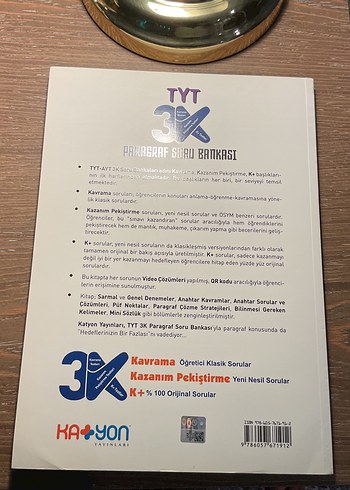 Beden TYT Paragraf Soru Bankası katyon yayinlari