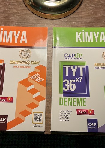 TYT ve Ayt Kimya 36x7 Deneme kitaplari
