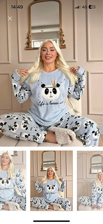 Peluş pijama
