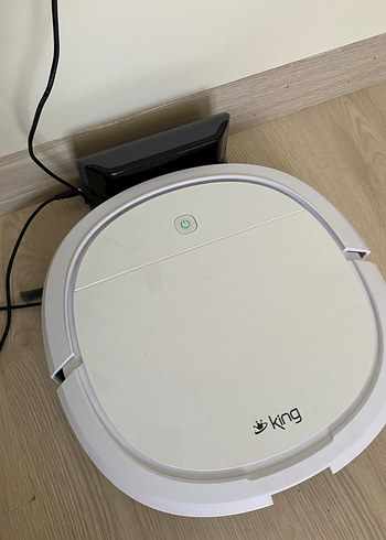 King Beyaz Robot Süpürge - Görsel 2