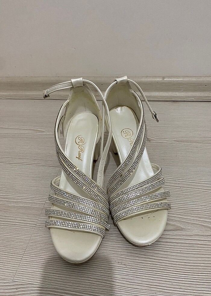 38 numara gelinlık abiye ayakkabı - Görsel 2