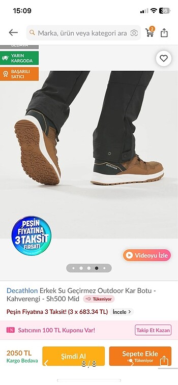 Sıfır decatlhon bot - Görsel 6