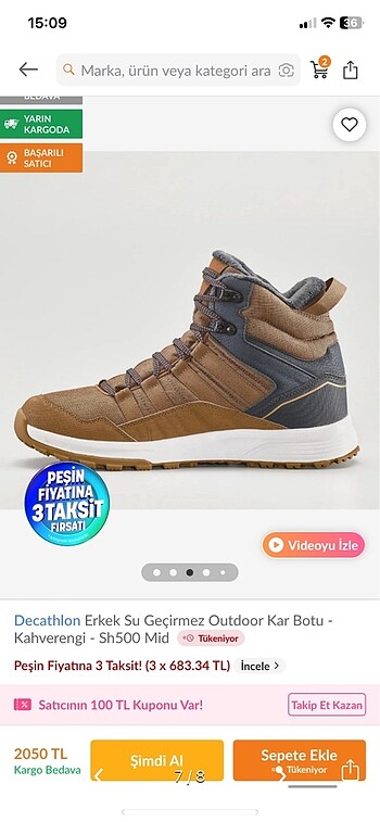 Sıfır decatlhon bot - Görsel 5