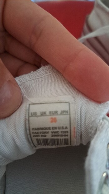 Converse 26 numara orjinal ayakkabi