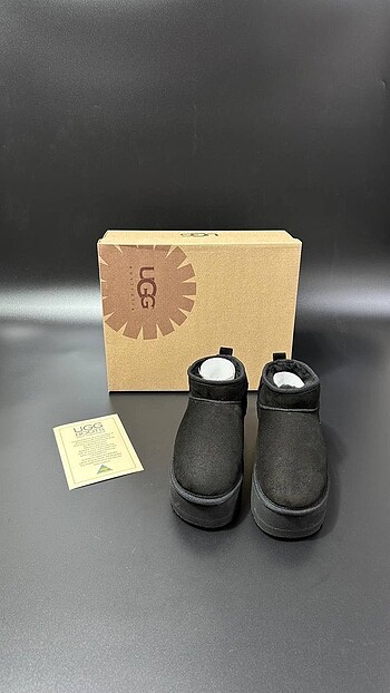 39 Beden siyah Renk Ugg platform ithal ürün