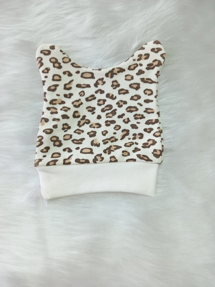 Bebek Kız Krem Leopar Desenli Kıyafet Seti - Görsel 4