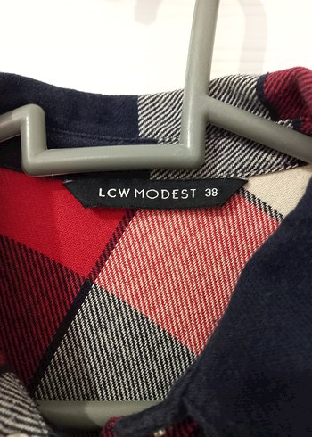 Kadın Bordo Ekose Uzun Kollu Gömlek - Görsel 4