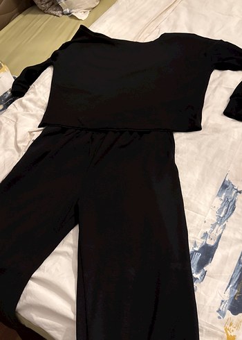 Siyah iki takım Uzun Kollu, Salaş Kesim - Görsel 4