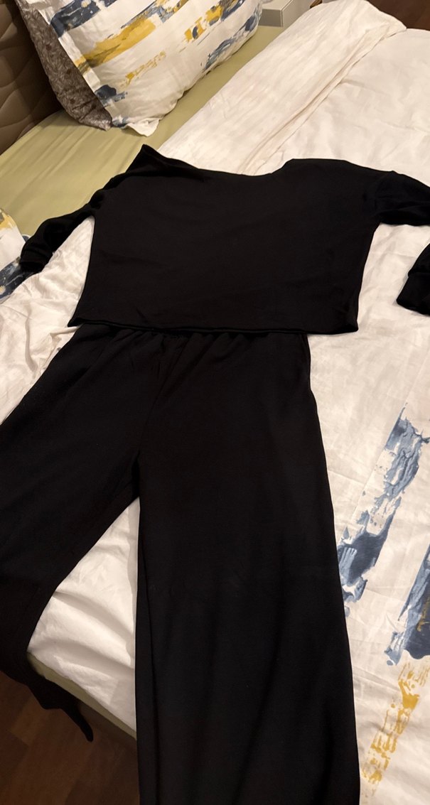 Siyah iki takım Uzun Kollu, Salaş Kesim - Görsel 4