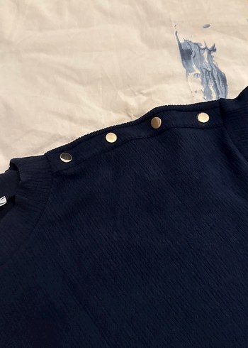 Lacivert  Kesim Kısa Kollu ikili takım - Görsel 7