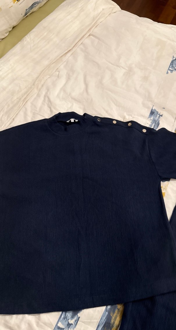 Lacivert  Kesim Kısa Kollu ikili takım - Görsel 2