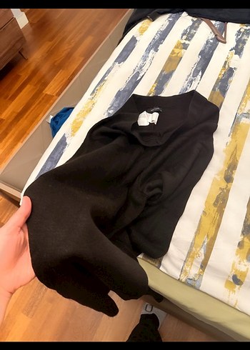 Siyah Kadın Midi Kumaş Pantolon - Görsel 2