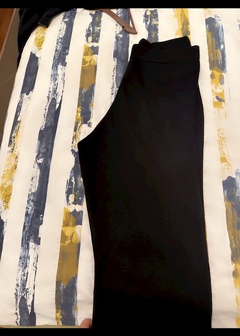 Siyah Kadın Midi Kumaş Pantolon - Görsel 6