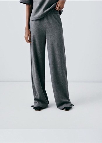 Gri  Rahat Fermuarlı Eşofman - Görsel 2