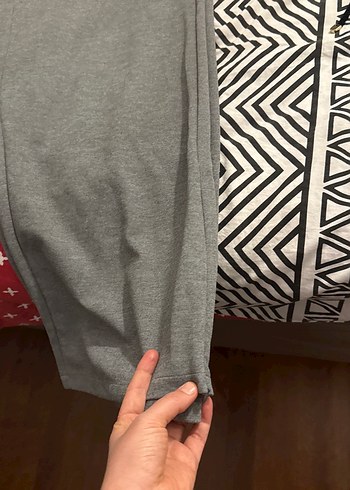 Gri  Rahat Fermuarlı Eşofman - Görsel 6