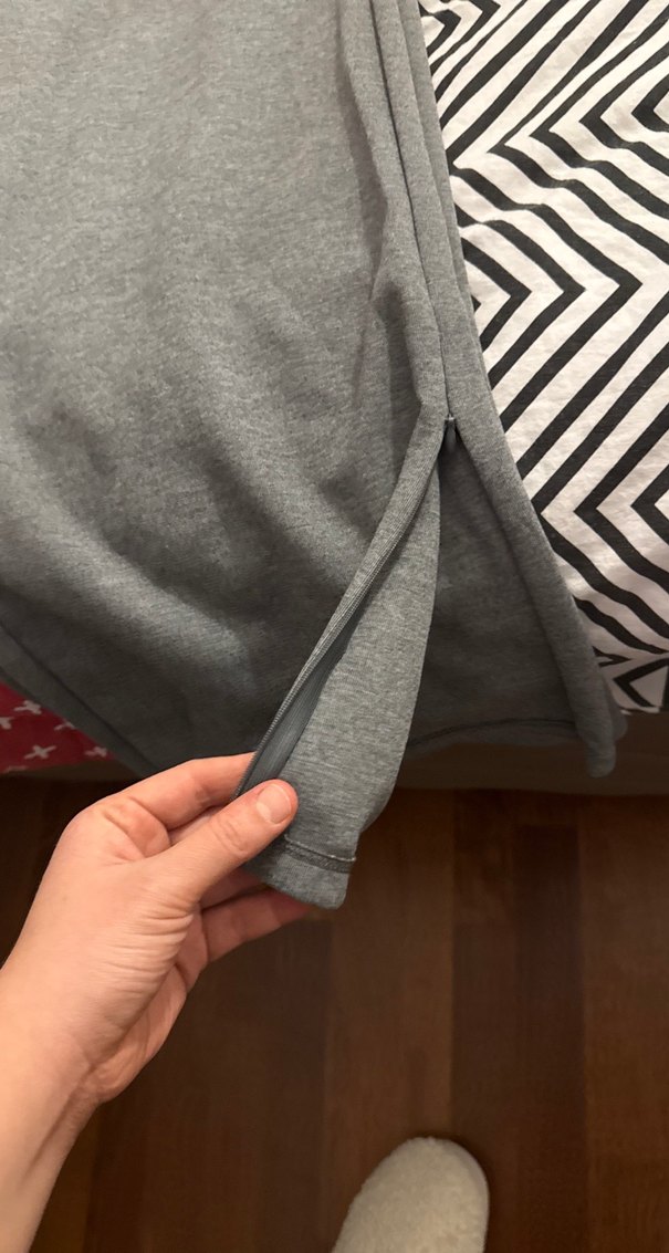 Gri  Rahat Fermuarlı Eşofman - Görsel 4