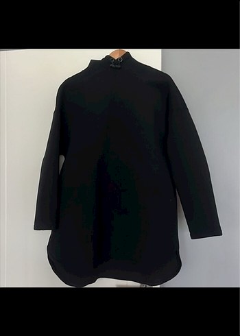 Fermuarlı Boğazlı Sweatshirt elbise - Görsel 2